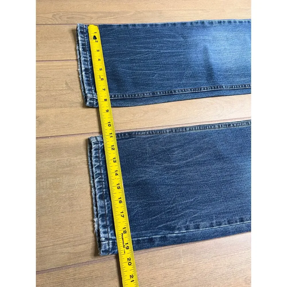 Vintage Levis 514 Slim‎ Straight 33x32 Blue Jeans Denim Fade Y2K boho Western